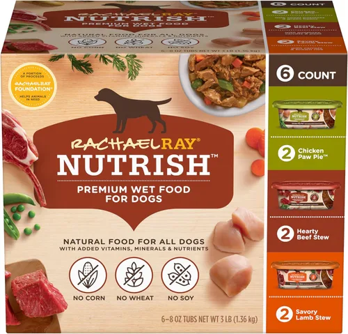 Vista 13 de Alimento natural húmedo para gatos Rachael Ray Nutrish Made with Green Beans, Tomatoes & Rice Pasta, No Artificial Flavors, No Added Corn, Wheat