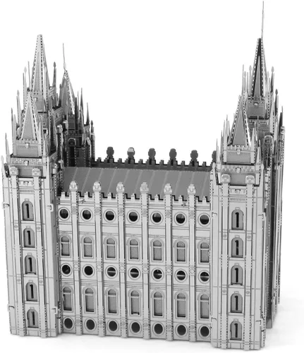 Vista 4 de Fascinations Metal Earth Premium Series Salt Lake City Temple 3D Kit de modelo de metal