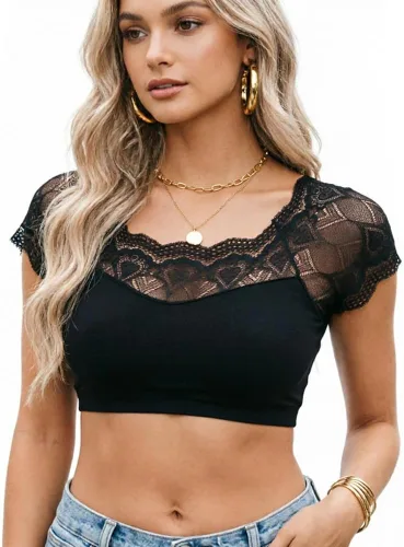 Vista 11 de DRESHOW Bralette de encaje sin mangas, brasier sin aros para mujeres y Paquete de 1: rosa