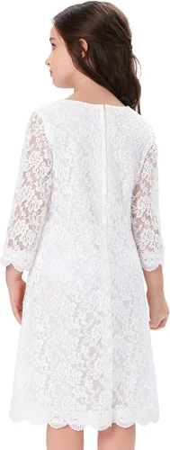 Vista 2 de Grace Karin Vestidos de encaje de flores para niñas, con mangas