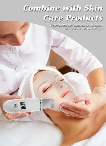 Vista 4 de Raspador de Piel Espátula Facial, Herramienta Removedora de Puntos Negros 4 en 1 para Limpiador de Poros, Raspador de Piel Espátula Facial