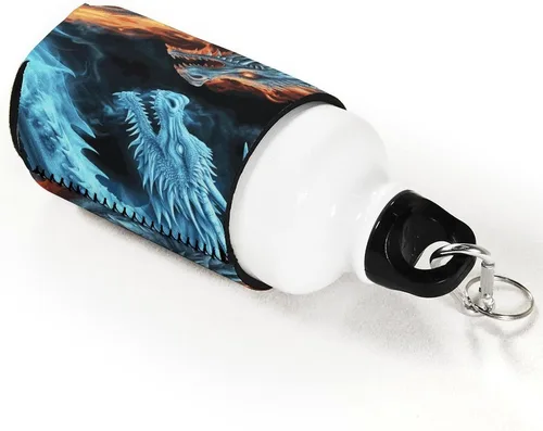 Vista 2 de Ice And Fire Dragons Reusable Insulated Neoprene Iced Coffee Cup Sleeve Funny Drink Sleeve for Cold Beverages Cute Beverage Holder for Iced Coffee