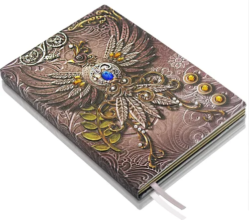 Vista 21 de DND - Cuaderno de diario de mazmorras y dragones, diario de cuero en relieve 3D con papel rayado, accesorios DND, regalos DND para mujeres, hombres