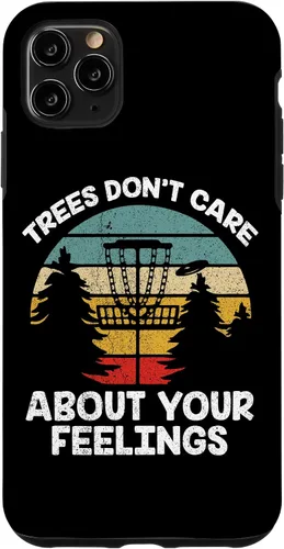 Vista 4 de Funda para iPhone 12 mini Trees Dont Care About Your Feelings Disc Golf Player Case