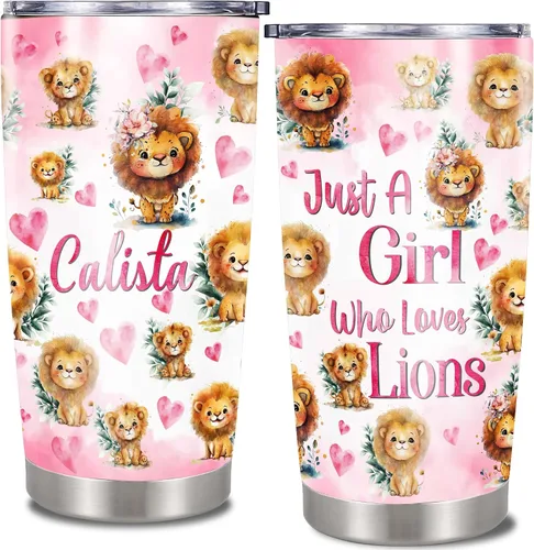 Vista 8 de Vaso de café de viaje personalizado con diseño de flamenco, tazas aisladas con tapa con nombre personalizado animal estampado floral, vasos de acero