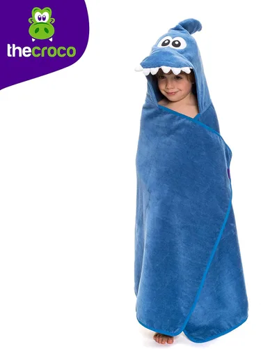 Vista 3 de Toalla de animal con capucha calidad premium: ultra suave, súper absorbente, XL 49 x 28 pulgadas, para niños y bebés, para baño, playa, piscina