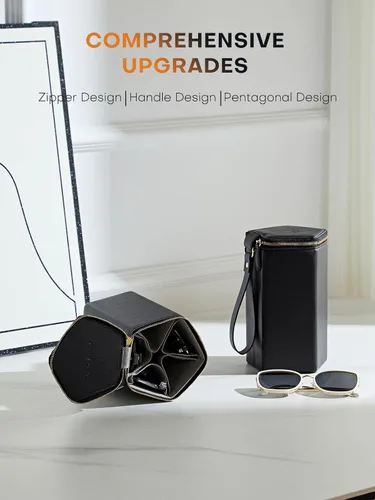 Vista 45 de Sunglasses Travel Case Organizer Hangable for Men Women, Eyeglasses Foldable Storage Organizer