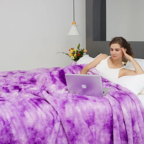 Vista 36 de MUGD Manta rosa para cama, manta de forro polar rosa claro, mantas suaves para mujeres y niñas, bonita decoración del hogar B-bean Rosa
