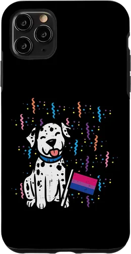 Vista 11 de iPhone 14 Bandera bisexual Perro dálmata Bi Mes del Orgullo LGBTQ Aliado LGBT Caso