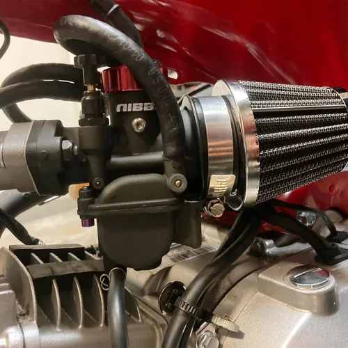 Vista 7 de Carburador NIBBI PE17mm, Compatible con motores de motocicleta de brida de 100cc 110cc, con chorro piloto principal, compatible con YAMAHA HONDA