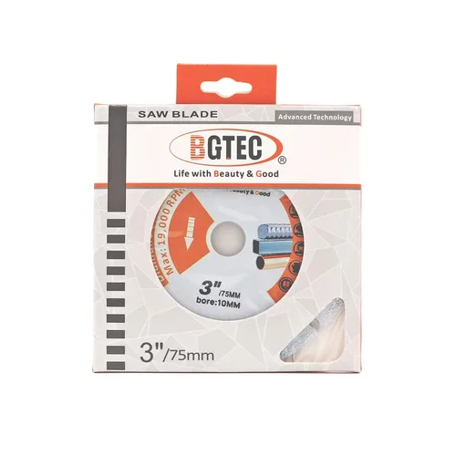 Vista 73 de BGTEC Hoja turbo de granito de diamante, disco de corte de 3 pulgadas/2.953 in para hormigón, hormigón reforzado, piedras artificiales duras
