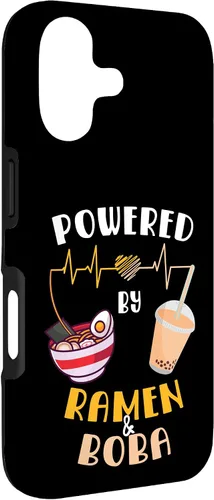 Vista 3 de Powered by Ramen & Boba Tea - Linda funda Kawaii Ramen Soup para iPhone 17