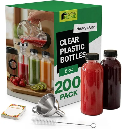 Vista 19 de EconoHome 16oz, paquete de 100 botellas de jugo sin BPA, a prueba de fugas