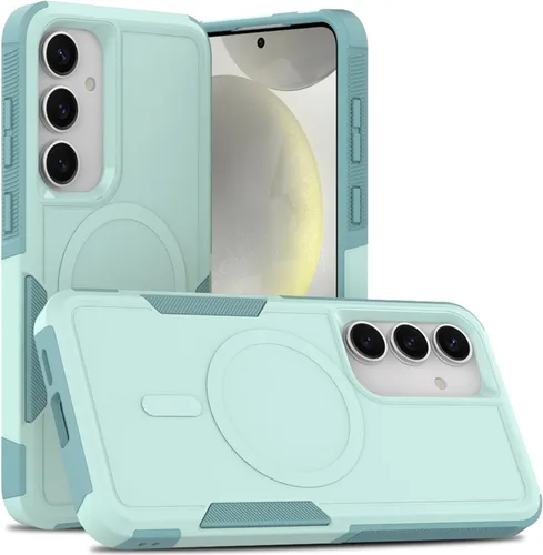 Vista 13 de Dionsibei Funda protectora diseñada para Samsung Galaxy S25 Plus, Galaxy S24 Plus, 2 en 1, grado militar, resistente, a prueba de golpes, para Negro