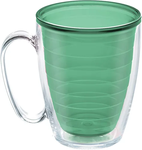Vista 32 de Tervis Vaso aislado de mesa transparente y colorido fabricado en Estados Unidos con doble pared, taza de viaje que mantiene las bebidas frías