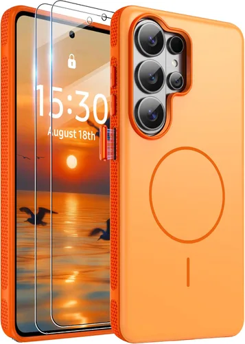 Vista 440 de Jshru Funda para Samsung Galaxy S26 Plus/Galaxy S25 Plus: para Galaxy S24 Plus [compatible con Magsafe] [2 protectores de pantalla HD] cubierta