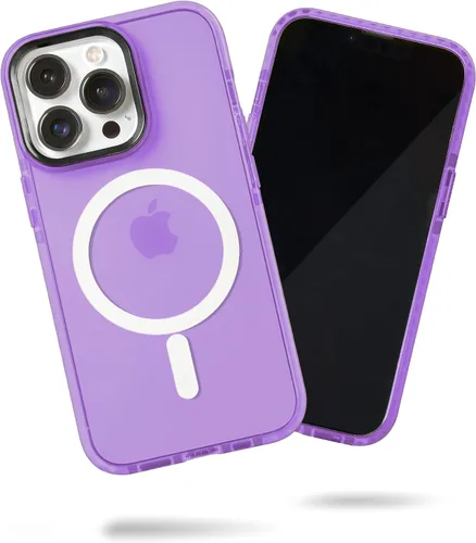 Vista 80 de SteepLab Funda de barrera para iPhone 13, protección de 360 grados que absorbe impactos con bisel elevado y colores llamativos (cielo azul brillante)