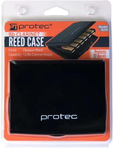 Vista 6 de Estuche para 12 cañas de clarinete Pro Tec Bb, Negro