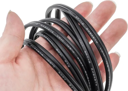 Vista 7 de RTNLIT Cable de lámpara de 6 pies con interruptor de botón de encendido/apagado y enchufe polarizado, extremos pelados listos para cableado, cable