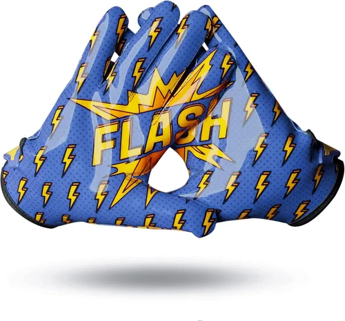 Vista 12 de TAQCHA Football Gloves - Tacky Grip, Skin Tight Adult Receiver Gloves - Youth Football Gloves Pro Elite Super Sticky Performance