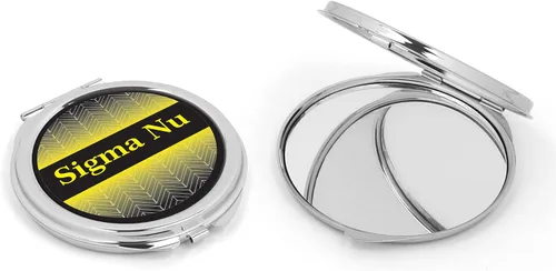 Vista 12 de Sigma Nu Fraternity Compact Cosmetic Double Makeup Pocket Round Portable Mirro (Sigma Nu #1)