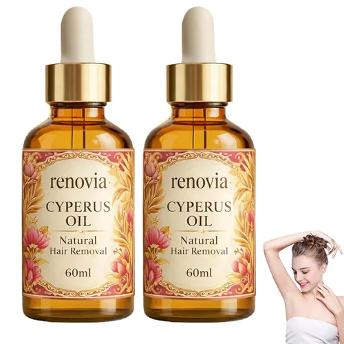 Vista 8 de Renovia Cyperus Rotundus Oil for Hair Removal, 2026 New Professional Hair Removal Oil, Renovia Organics Hair Removal for Women, Moisturizing