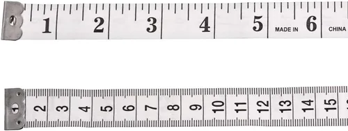Vista 4 de uxcell Cinta métrica de tela para cuerpo 118.1 in 120 pulgadas métrica cinta métrica suave de doble cara para costura a medida blanca