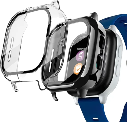 Vista 17 de Kuaguozhe Paquete de 2 fundas compatibles con Gizmo Watch 2, protector de pantalla para niños (paquete de 2), funda protectora general