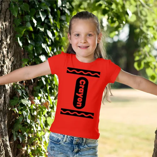 Vista 5 de Camiseta unisex de disfraces de Halloween de crayón para niños y niñas Idea de camisetas gráficas divertidas y geniales