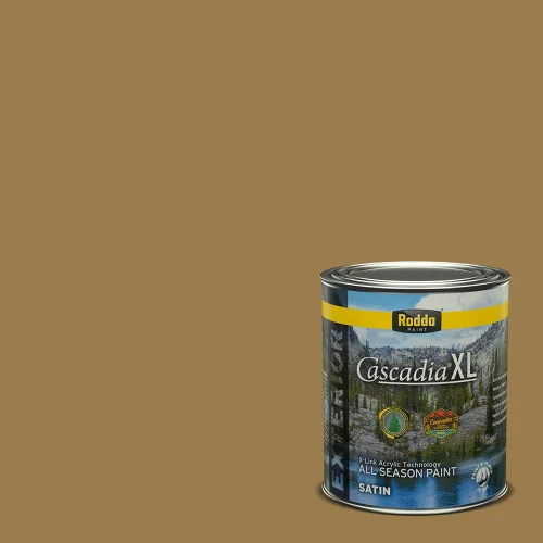Vista 179 de Rodda Paint CASCADIA XL Pintura e imprimación satinada exterior en uno, cuarto de galón, resistencia industrial