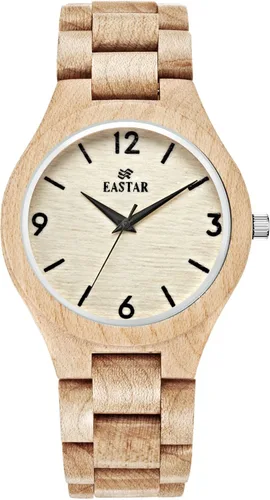 Vista 3 de Eastar de madera relojes para mujer reloj de pulsera de cuarzo para hombre reloj de madera de arce, hecho a mano