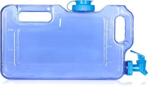 Vista 2 de Geo Sports Bottles Botella dispensadora de agua para refrigerador a prueba de fugas de 1.1 galones sin BPA con grifo y tapa de rosca de 2.283 in