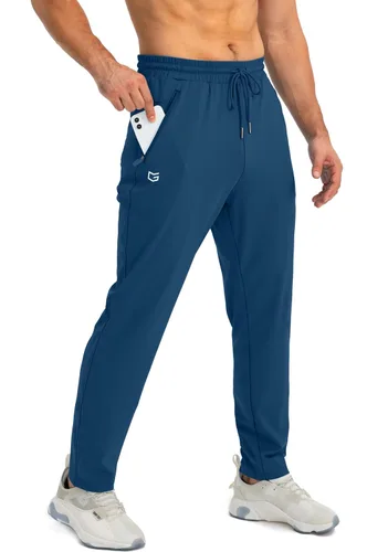 Vista 13 de G Gradual - Pantalones deportivos para hombre con bolsillos con cremallera, joggers cónicos para hombres, pantalones atléticos para entrenamiento