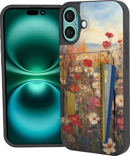 Vista 10 de Smartish Funda tipo cartera para iPhone 11 Pro - Wallet Slayer Vol. 2 [soporte protector delgado] tarjetero (seda) - Black Tie Affair