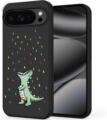Vista 30 de Unov Funda para Pixel 11 Pro XL, color negro, Dinosaur Land