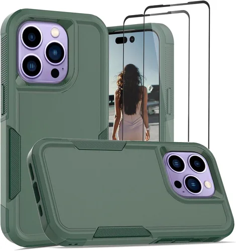 Vista 159 de Jeylly Funda para iPhone SE/Funda para iPhone 5S, Exterior de Plástico Duro que Absorbe Golpes + Interior de Silicona de Goma Defensor contra