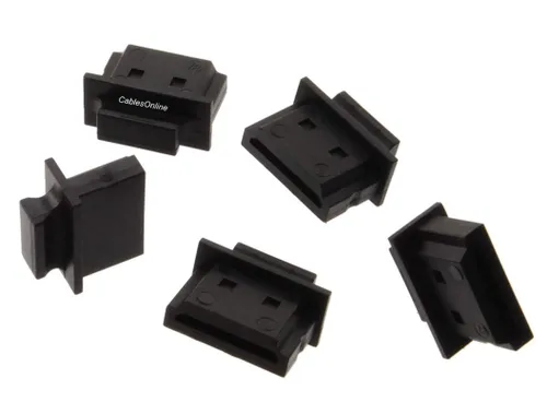 Vista 2 de CablesOnline - Paquete de 10 protectores de puerto HDMI macho contra polvo, color negro (CV-H01-10)