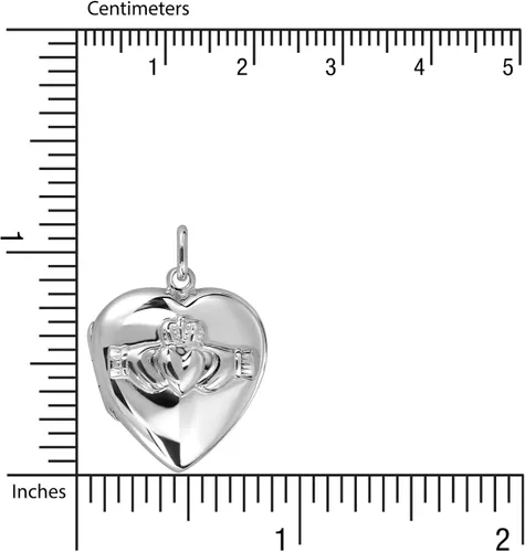Vista 5 de withlovesilver Plata de ley 925Claddagh Amistad Corazón Colgante camafeo