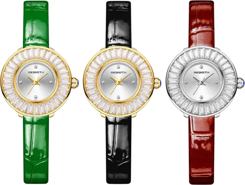 Vista 8 de Avaner Reloj de cara pequeña para mujer, reloj de cuero ultra delgado, reloj de pulsera de cuarzo analógico, reloj de vestir elegante para mujer