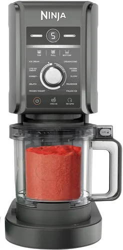 Vista 14 de Ninja NC501 CREAMi Deluxe 11 en 1 - Máquina para hacer helados y golosinas congeladas con 2 recipientes XL de tamaño familiar, color negro (renovado)
