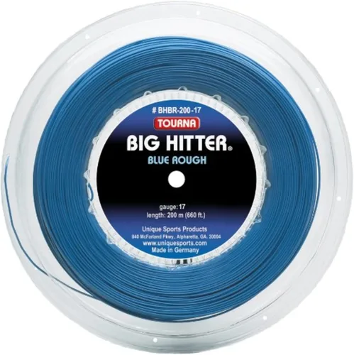 Vista 7 de Tourna Big Hitter - Cuerda de tenis de poliéster con giro máximo, color azul