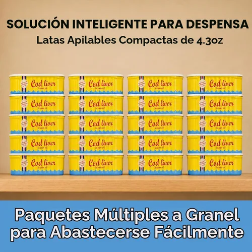 Vista 9 de Hígado de bacalao en aceite propio, 4.3 onzas (paquete de 20)