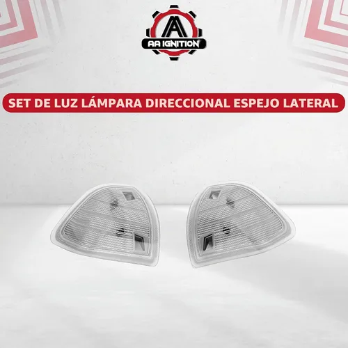 Vista 6 de Juego de lámparas de luz de señal de giro para espejo lateral de repuesto - Reemplaza 68302828AA, 926-122, 68261240AA - Compatible con camiones