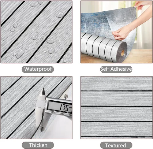 Vista 7 de Yenhome Paneles de pared de listones de madera texturizada 3D, paneles acústicos insonorizados para paredes interiores y techos, panel de espuma