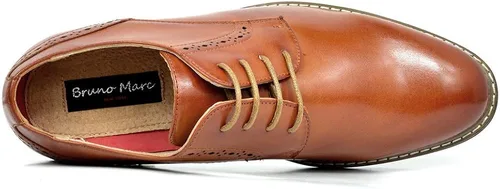 Vista 4 de Bruno Marc Men's Leather Lined Dress Oxfords Shoes