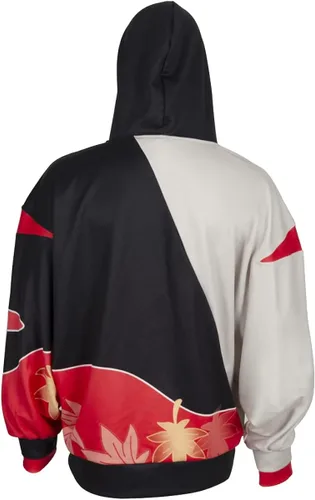 Vista 6 de Kaedehara Kazuha - Sudadera con capucha estampada en 3D diseño de Moblie con capucha manga de murciélagos disfraz de Halloween y cosplay