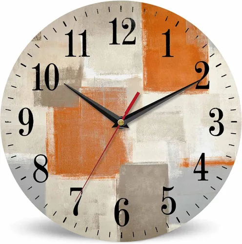 Vista 14 de Mxocom Reloj de pared de cocodrilo verde de dibujos animados con dientes, lindo estilo divertido de 10 pulgadas, silencioso, sin tictac, funciona