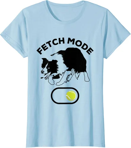 Vista 24 de Border Collie Stuff - Camiseta de pelota de tenis para hombre, Border Collie Fetch, Blanco Gris Oscuro