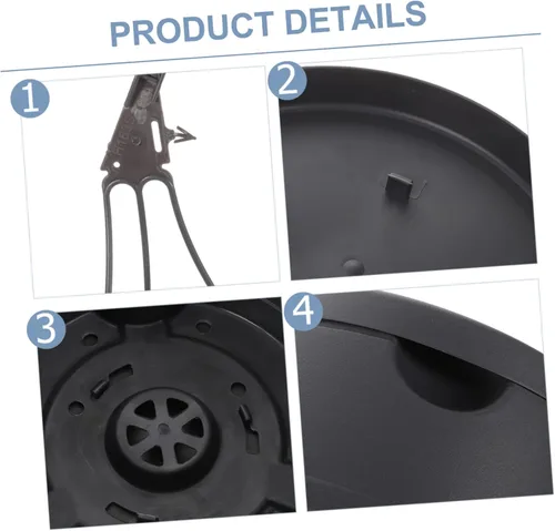 Vista 6 de DOITOOL Macetas de plástico para exteriores, 3 piezas, para exteriores, para mujer, decoración de plantas de interior, valla, cubo, macetas, agujero