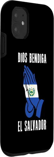 Vista 3 de iPhone 11 El Salvador Dios Bendiga Pupusas Salvadoreno Bukele Idea Dios Caso